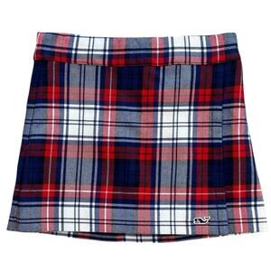 VINEYARD VINES Wool Plaid Skort Red Navy Toddler Girls 3T